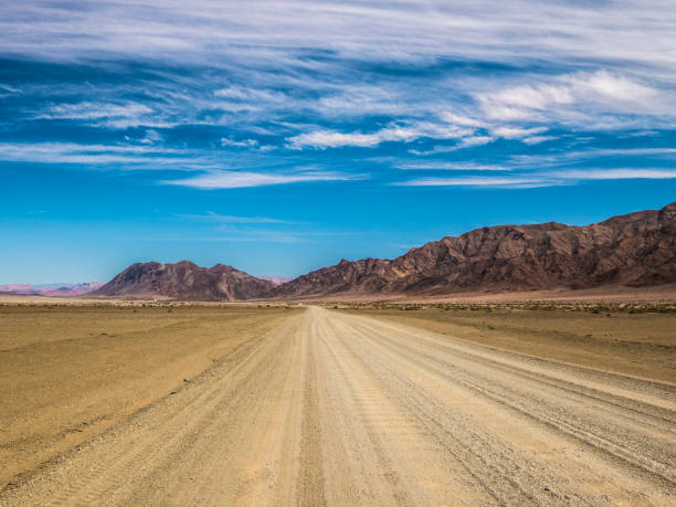 istock Gravel road inside the desert 1014991794