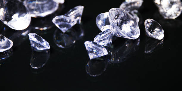 istock Luxury background with diamond. Wedding glamour style. 1015008028