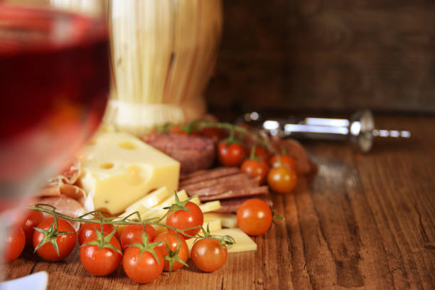Italy food and wine.