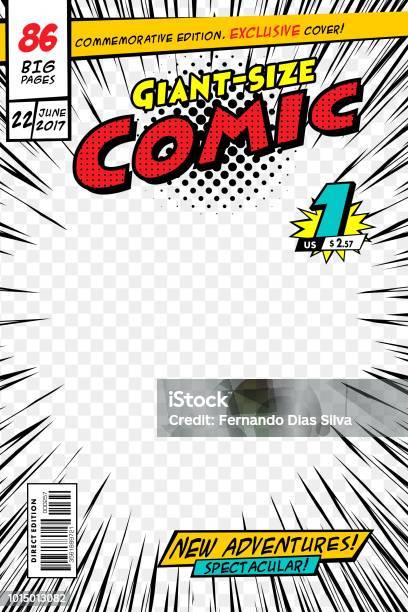 Comic Book Cover Vector Illustration Style Cartoon Stock Illustration - Download Image Now