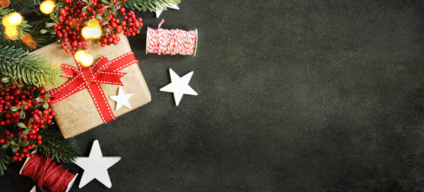 istock Christmas and New Year s holiday background with copy space 1015016340