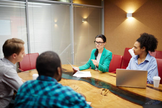 istock Business partners at a meeting 1015029862