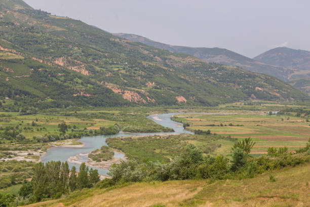 istock Scenic landscape view in Albanian mountain, Lure 1015052370