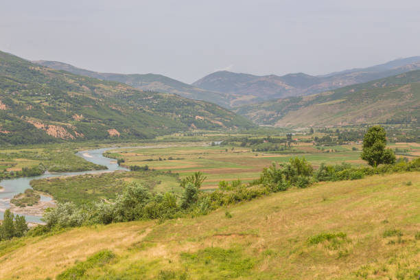 istock Scenic landscape view in Albanian mountain, Lure 1015052454