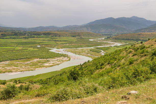 istock Scenic landscape view in Albanian mountain, Lure 1015052540