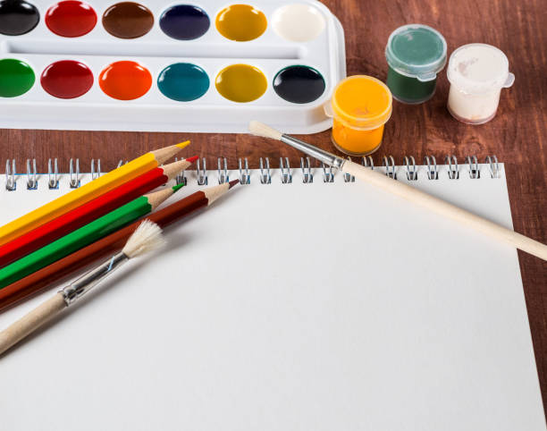 istock school office supplies on a old wooden table 1015058664
