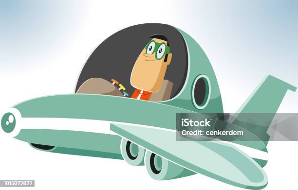 Pilot Stock Illustration - Download Image Now - Adult, Adventure, Air Vehicle