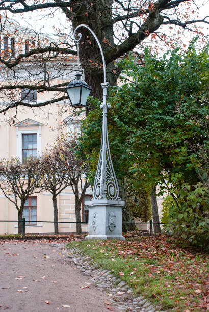 istock Antique lantern on the path in the park 1015080410