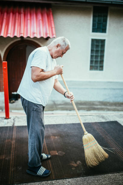 He always make sure his shop is clean for customers