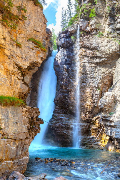istock Upper Falls at Johnston Canyon in Banff National Park 1015104008