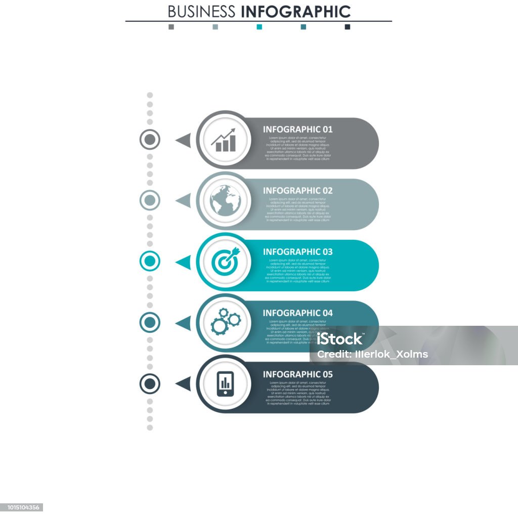 Strategy Table Infographic Business Data Chart Abstract Elements Of Graph Diagram With 5 Steps ...