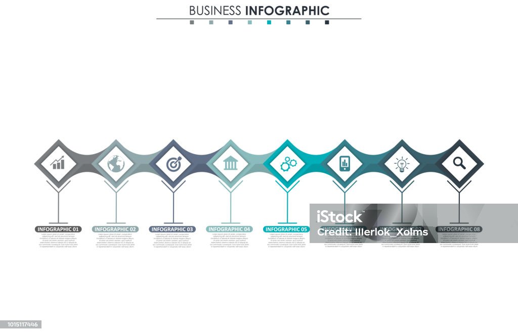 Business Data Chart Example Business Data Chart Abstract Elements Of Graph Diagram With 8 Steps ...