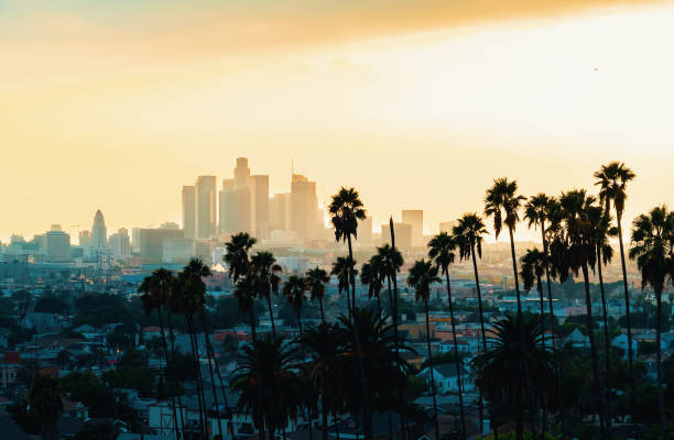 istock Downtown Los Angeles skyline at sunset 1015119958