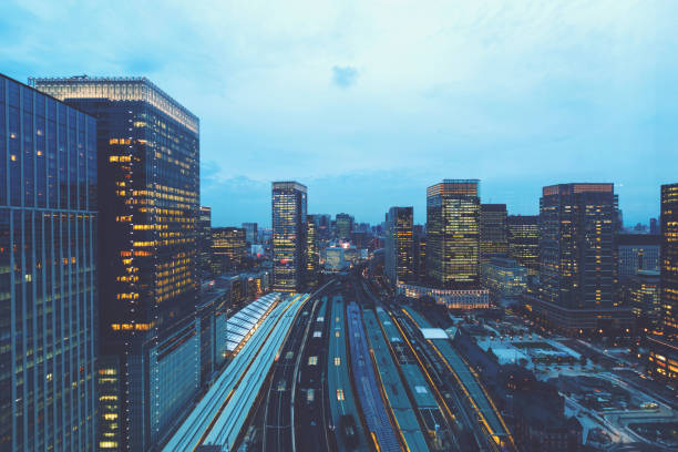 istock Aerial view of Tokyo Station 1015120252