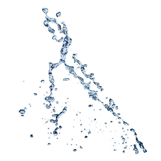 istock Pure water splash isolated on white background 1015125652