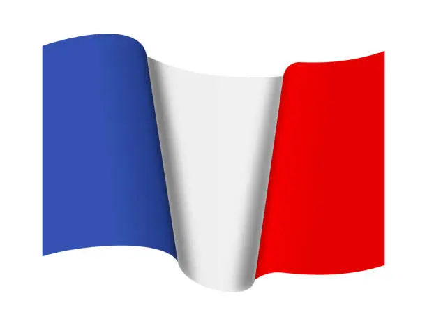 Vector illustration of France Flag