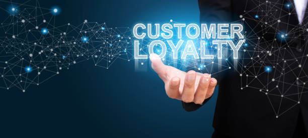 istock Businessman showing Customer Loyalty. Customer Loyalty concept. 1015140062