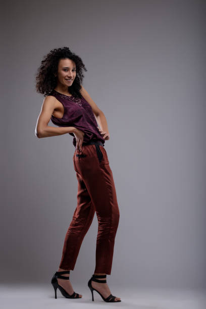 istock Alluring slim stylish woman with vivacious smile 1015144052