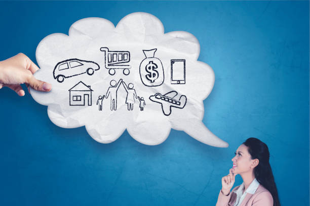 istock Caucasian businesswoman thinking her dreams 1015149030