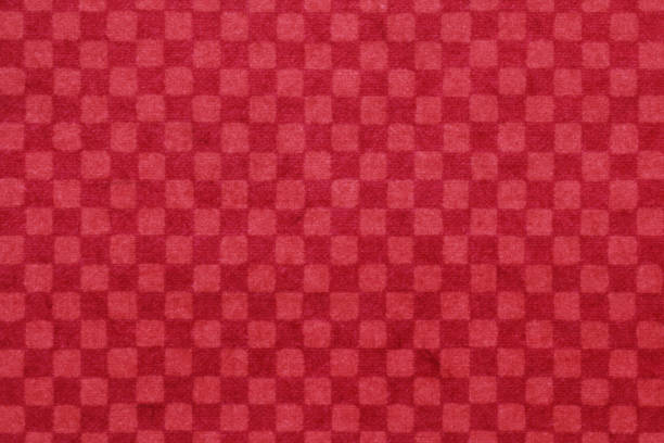 istock Japanese red checkered pattern paper texture or vintage background 1015157352
