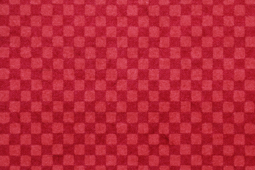 Japanese natural red checkered pattern paper texture or vintage background