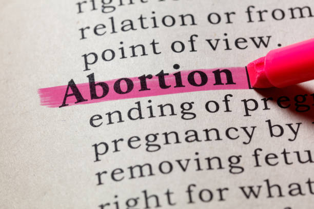 definizione di aborto - aborto foto e immagini stock