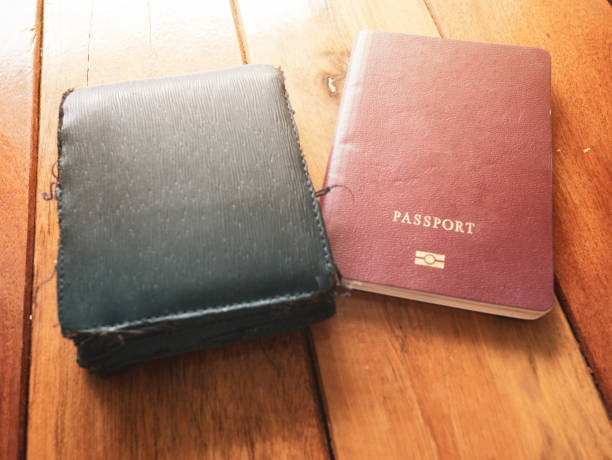 istock Passport and  old wallet 1015206740