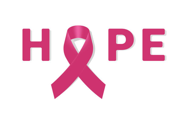 istock Realistic Breast Cancer icon with Pink awareness ribbon on white background. 1015214988
