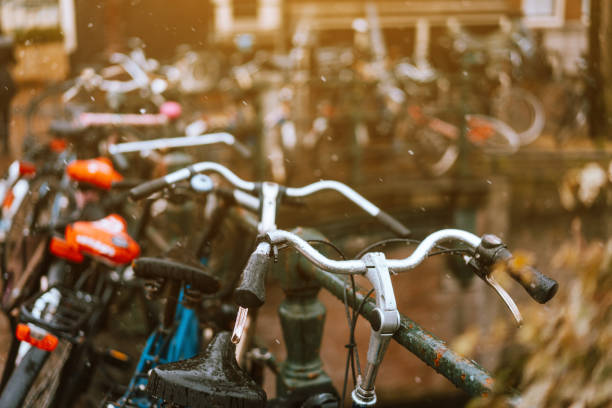 istock Bike on day light during the rain. 1015229588