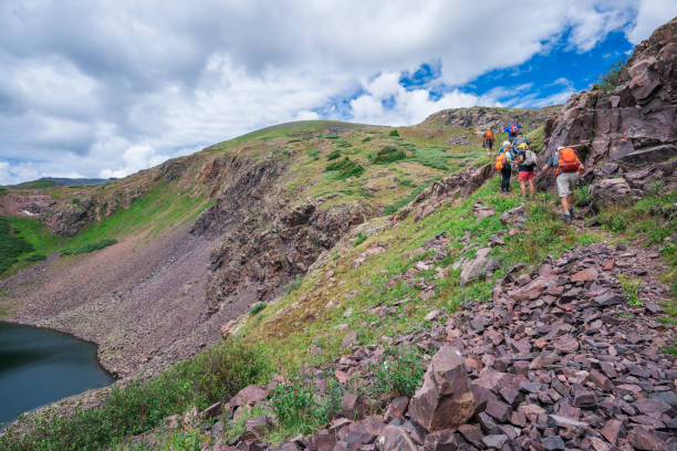 Hikers in Weminuche Wilderness, Colorado