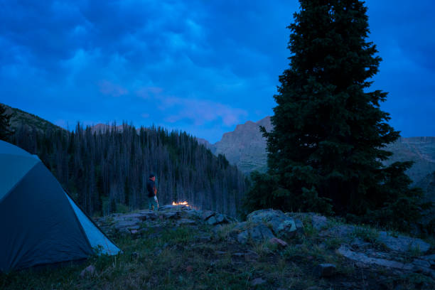 istock Solo camper in San Juan Mountains 1015244168