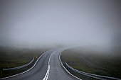 Road in fog (mist)