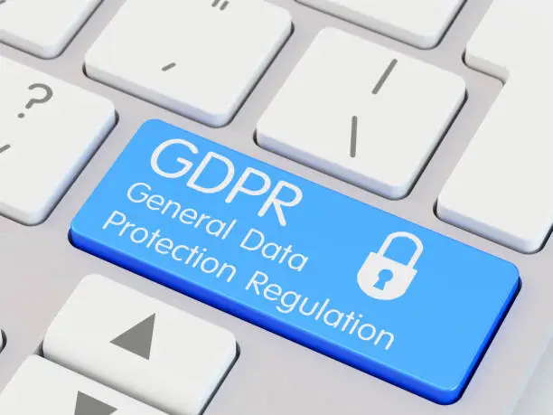 GDPR General Data Protection Regulation written on keyboard key