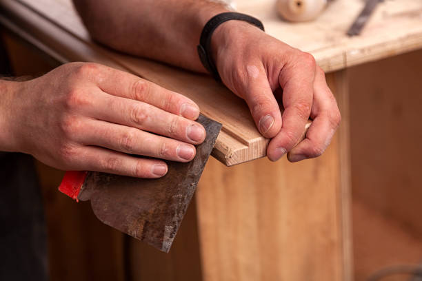 istock Carpenter wor with wooden 1015272964