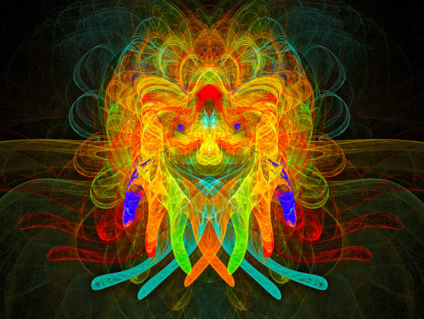 istock Insect. Graphic Design. Magic energy multicolored fractal. 1015273170