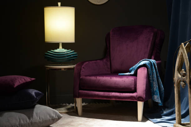 istock Soft velvet chair 1015276382