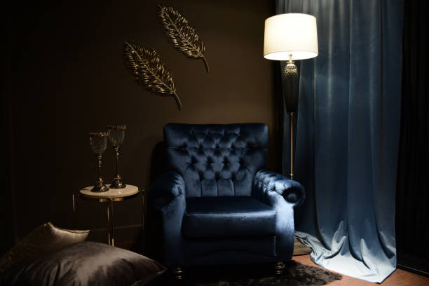 istock Soft velvet chair 1015276420