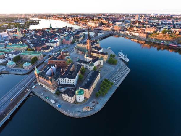 istock Aerial view over Riddarholmen Stockholm 1015281004