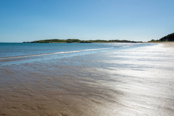 istock Sandy beach of Anglesey at low tide in the evening 1015283598