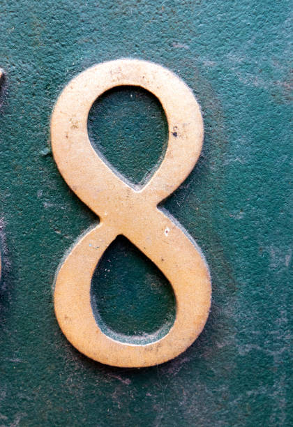 istock Written Wording in Distressed State Typography Found Number Eight 8 1015288332