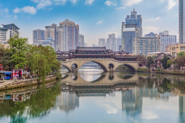 istock Architectural landscape of Chengdu, Jinjiang 1015288520