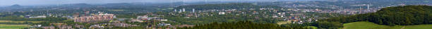 Panorama of Aachen region in Germany taken from above Panorama picture of Aachen and surrounding landscape taken from above as background alsdorf stock pictures, royalty-free photos & images