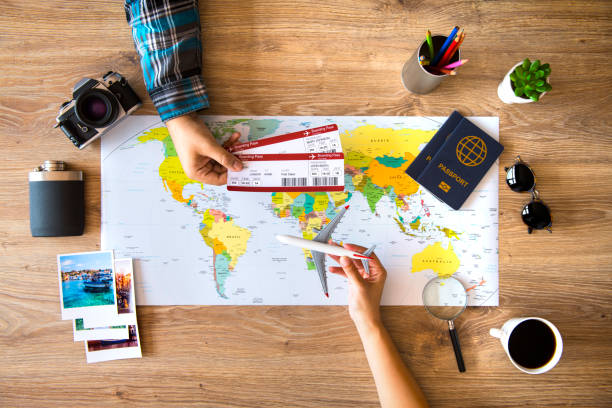 istock Couple planning travel 1015304516