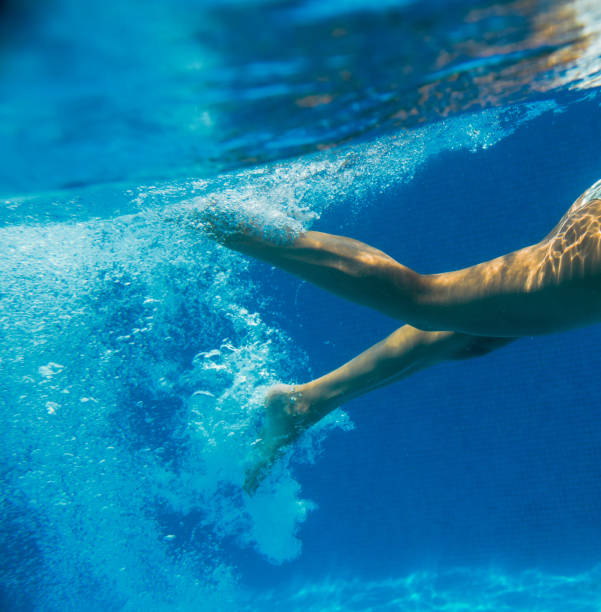 istock Legs underwater in a swimming pool 1015314524