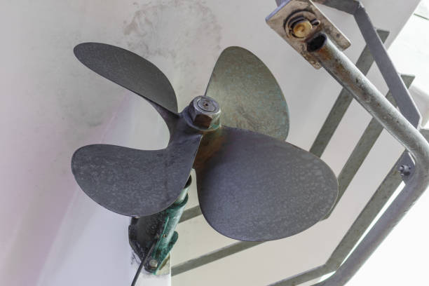 istock Propeller of a motor boat 1015320364