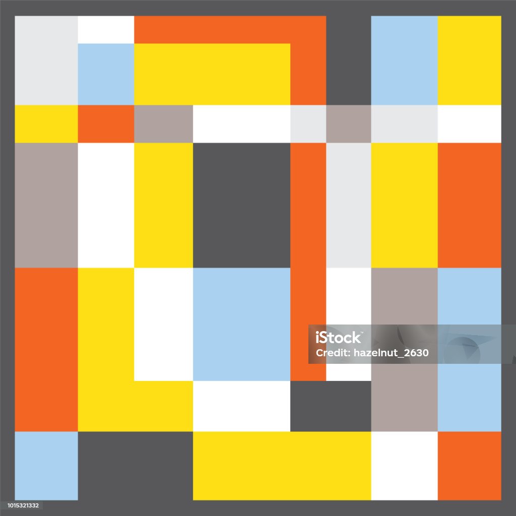 Colorful Square Pattern Stock Illustration - Download Image Now ...