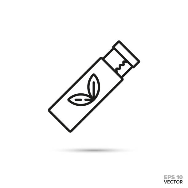 illustrations, cliparts, dessins animés et icônes de gomme à mâcher bandes icône de vecteur ligne - chewing gum