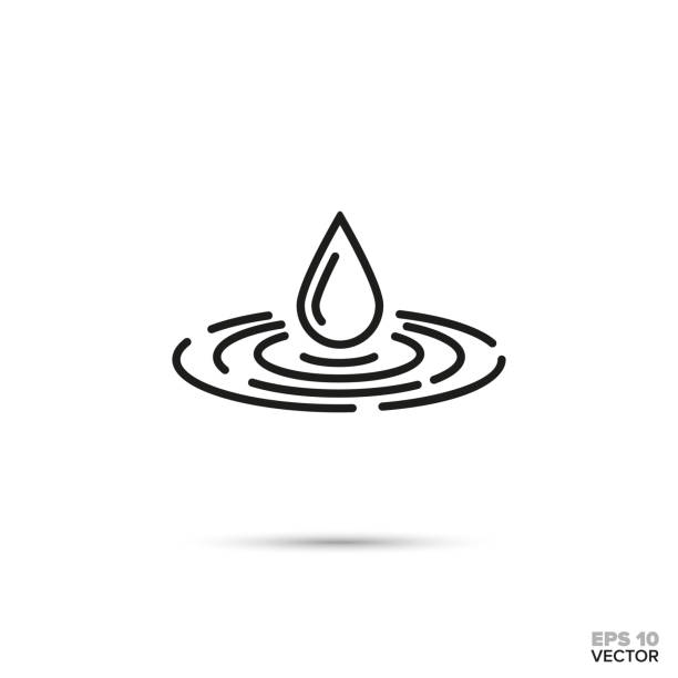 恋水ベクトル アイコンをドロップします。 - water drop liquid falling water点のイラスト素材／クリップアート素材／マンガ素材／アイコン素材