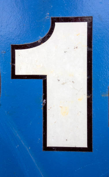 istock Written Wording in Distressed State Typography Found Number One 1 1015332722
