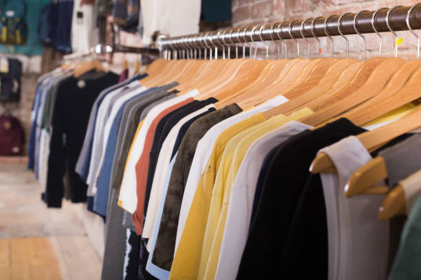 istock assortment c clothes in the showroom 1015336514